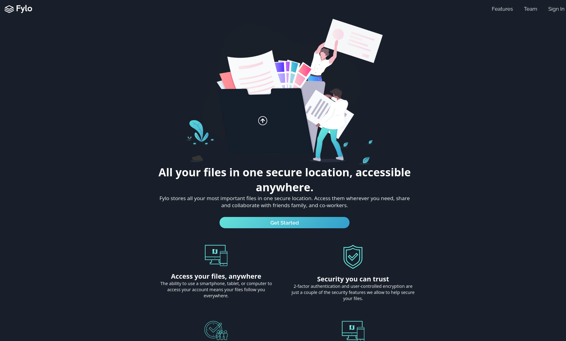 fylo landing page